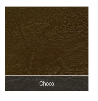 Gharieni Hocker mit rundem Sitz, Choco (Chrom Basis)