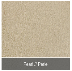 Sattelsitz-Hocker, Perle (Compact Chrom/Schwarz Basis)