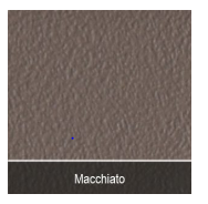 Gharieni Stuhl mit Rundem Sitz, Macchiato 2 (Compact Chrom/Schwarz Basis)