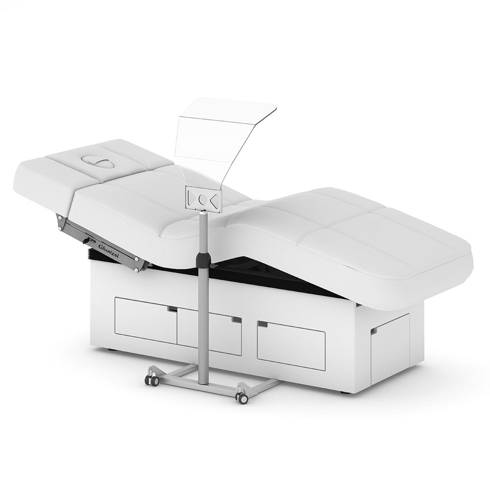 PlexiShield auf Stativ, RAL9016